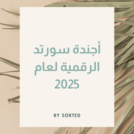 Sorted 2025 Digital Planner