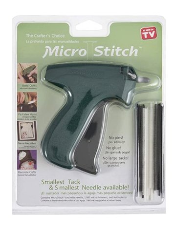 Micro Stitch Gun - Ideal for basting quilts, fallen hems, hem drapes & decorative crafts