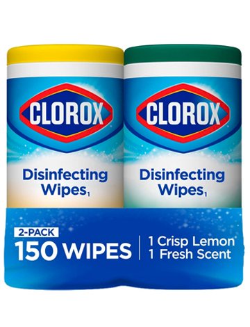 Clorox, Bleach Free Wipe, 75 Count, Pack of 2