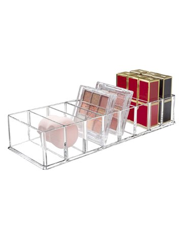 Detachable Makeup Organizer, 8 Compartments Acrylic Cosmetic Storage Jewelry Display Boxes, Clear Drawer Organizers Case for Dresser Vanity Bathroom Kitchen